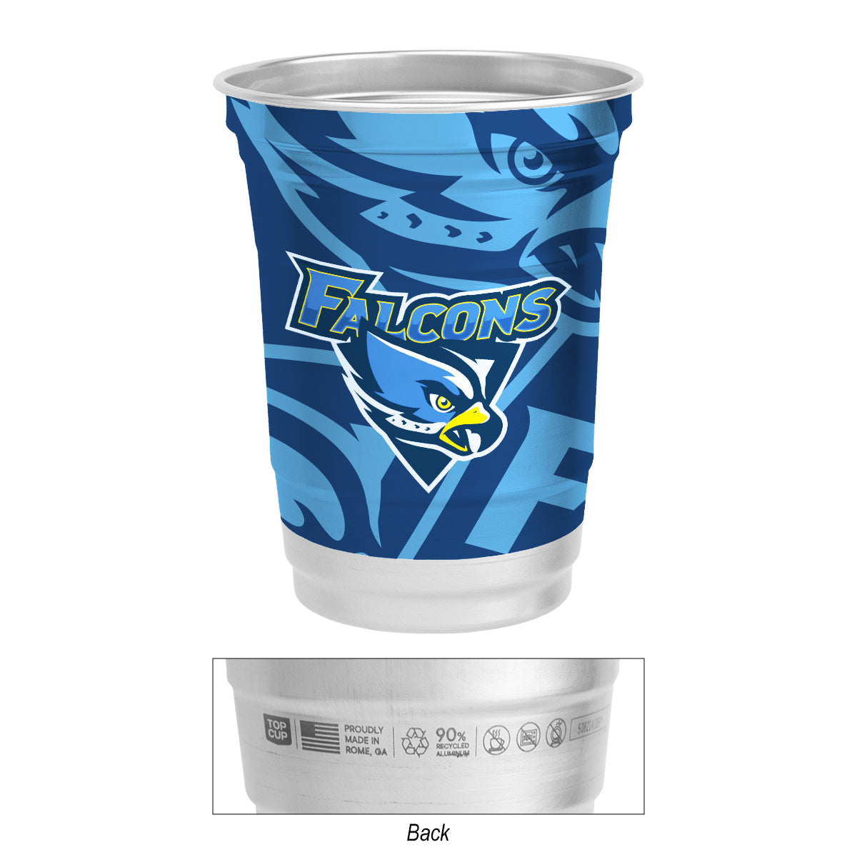 16 Oz. Top Cup Full Color Aluminum Cup