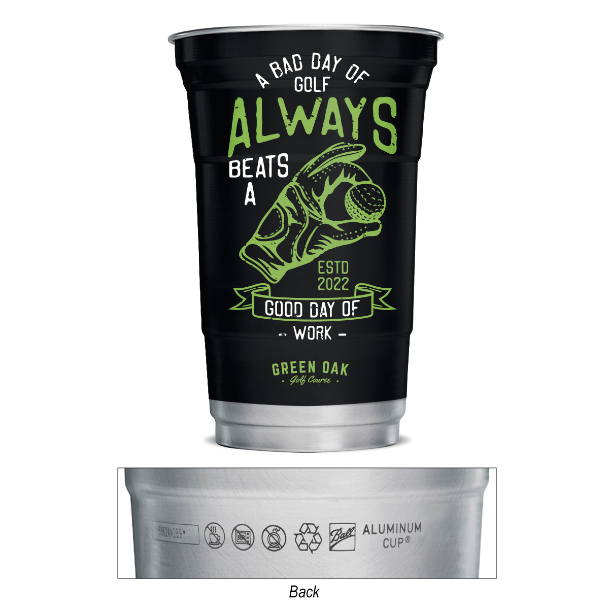 20 Oz. Top Cup Full Color Aluminum Cup