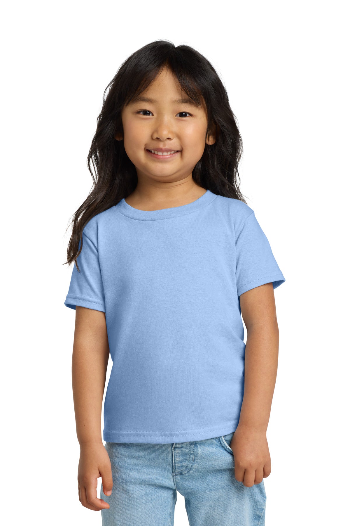 Custom logo Gildan® Heavy Cotton™ Toddler T-Shirt 5100P in Light Blue
