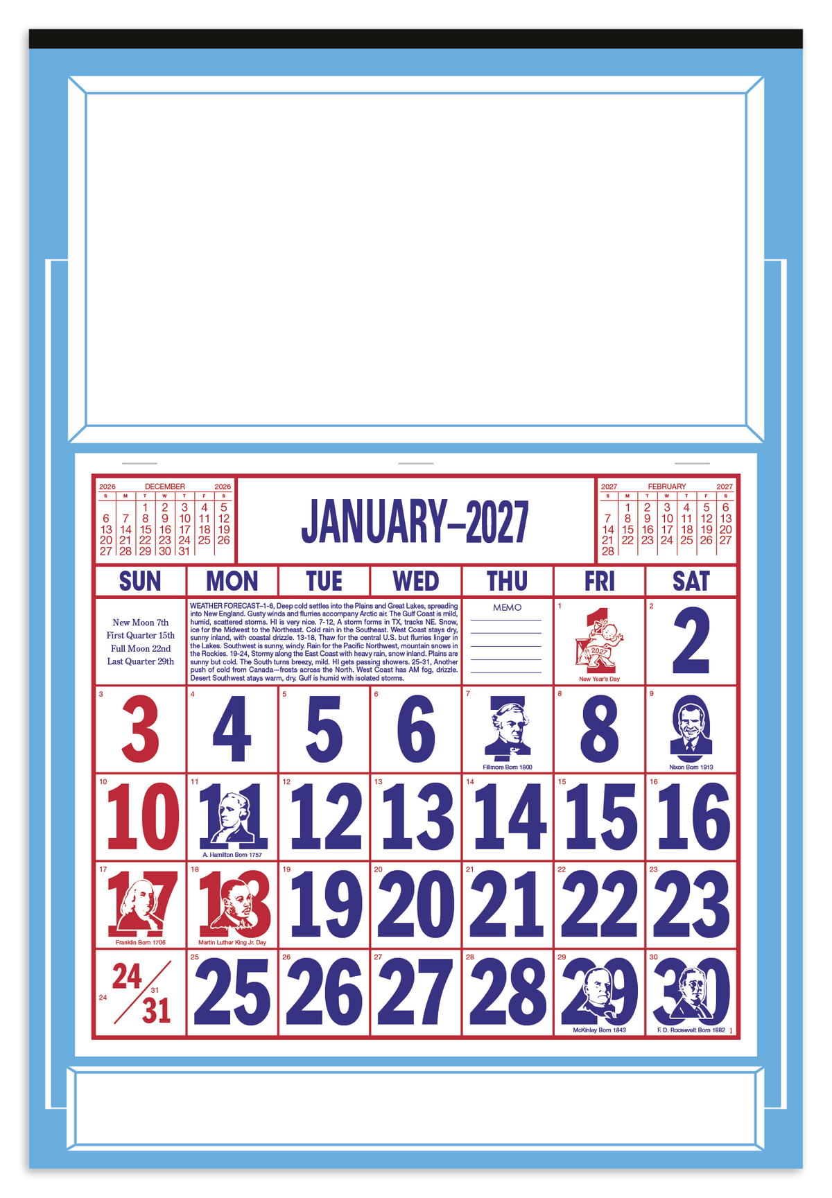 Custom logo Apron Calendar