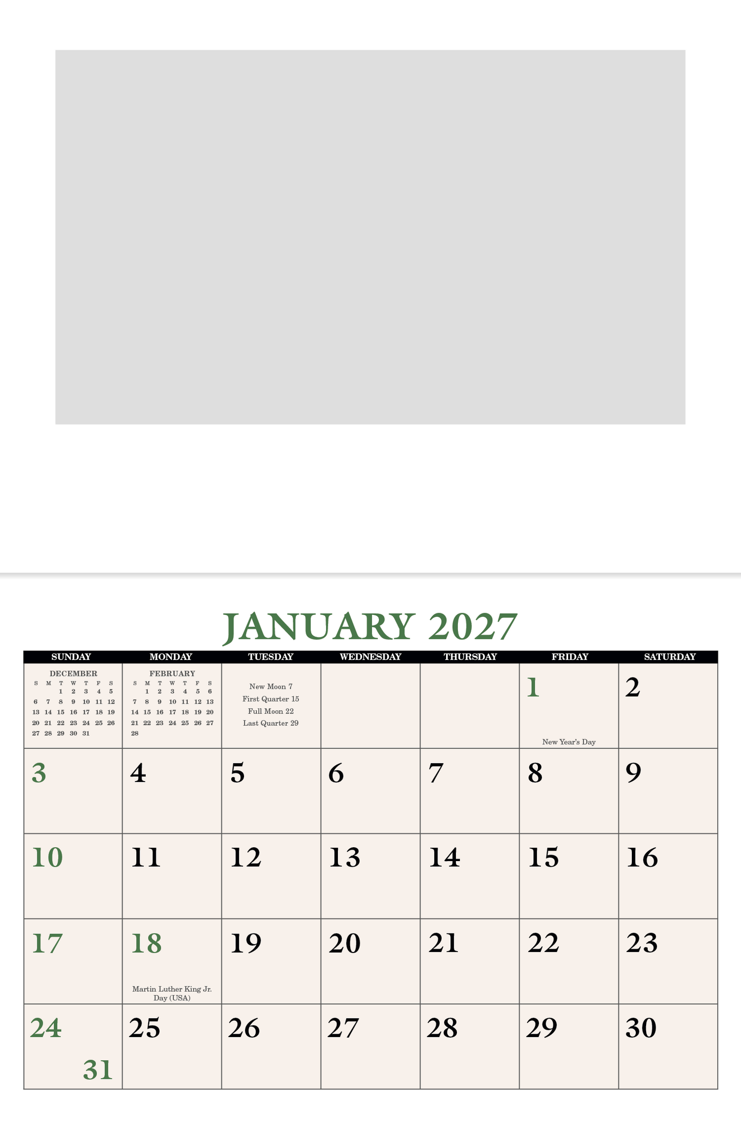 Home Recipe Calendar