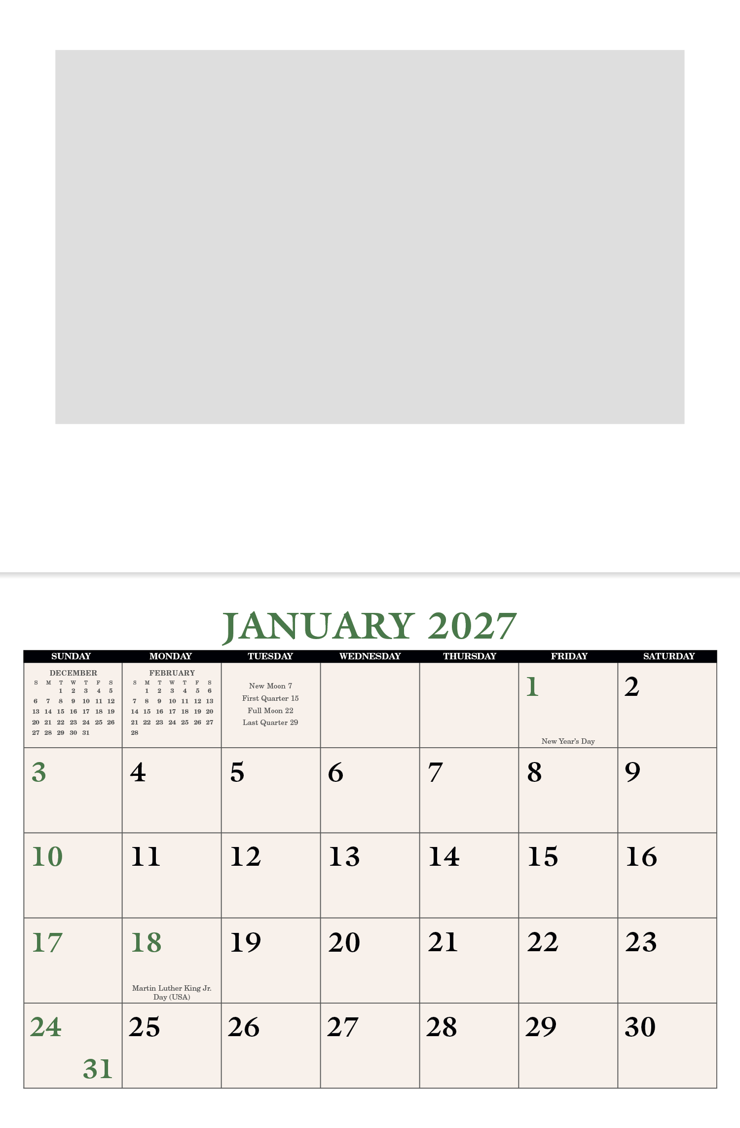 Home Recipe Calendar