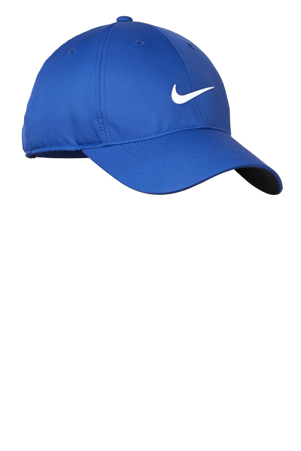 Custom logo Nike Dri-FIT Swoosh Front Cap. 548533 in Game Royal/ White