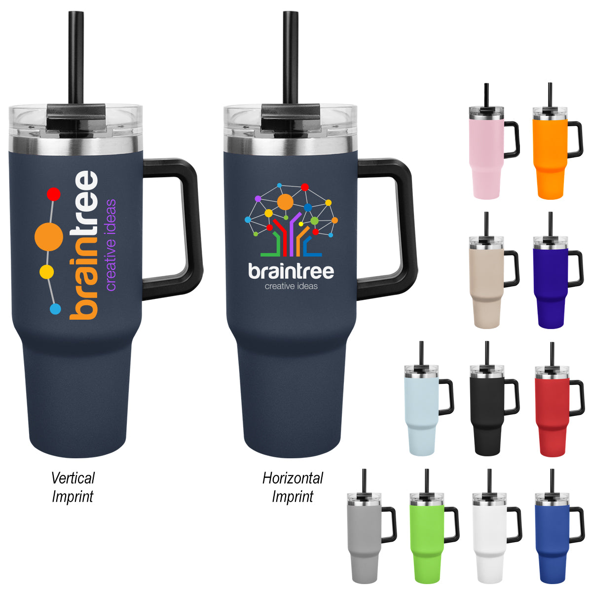 40 Oz. Full Color Intrepid Recycled Stainless Steel Tumbler