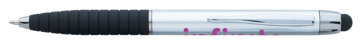 Custom logo Silver Cool Grip Stylus RABS Pen