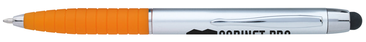Custom logo Silver Cool Grip Stylus RABS Pen