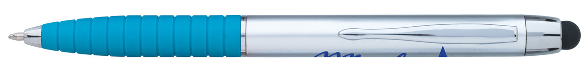 Custom logo Silver Cool Grip Stylus RABS Pen