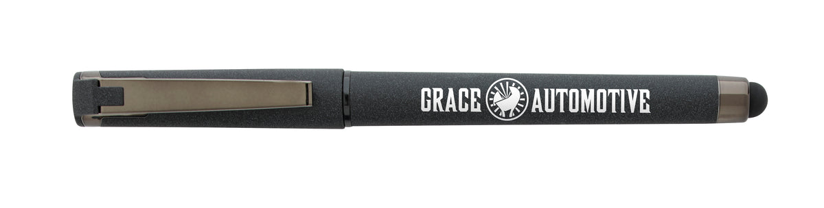 Custom logo Cali Stylus Gunmetal Suede RABS Pen
