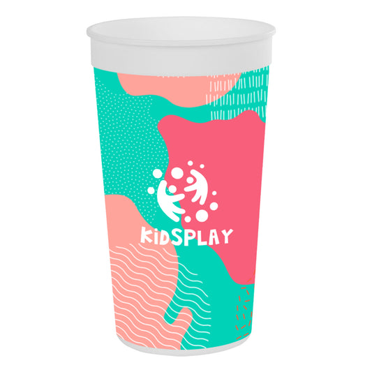 Custom logo 32 Oz. Full Color Big Game Stadium Cup