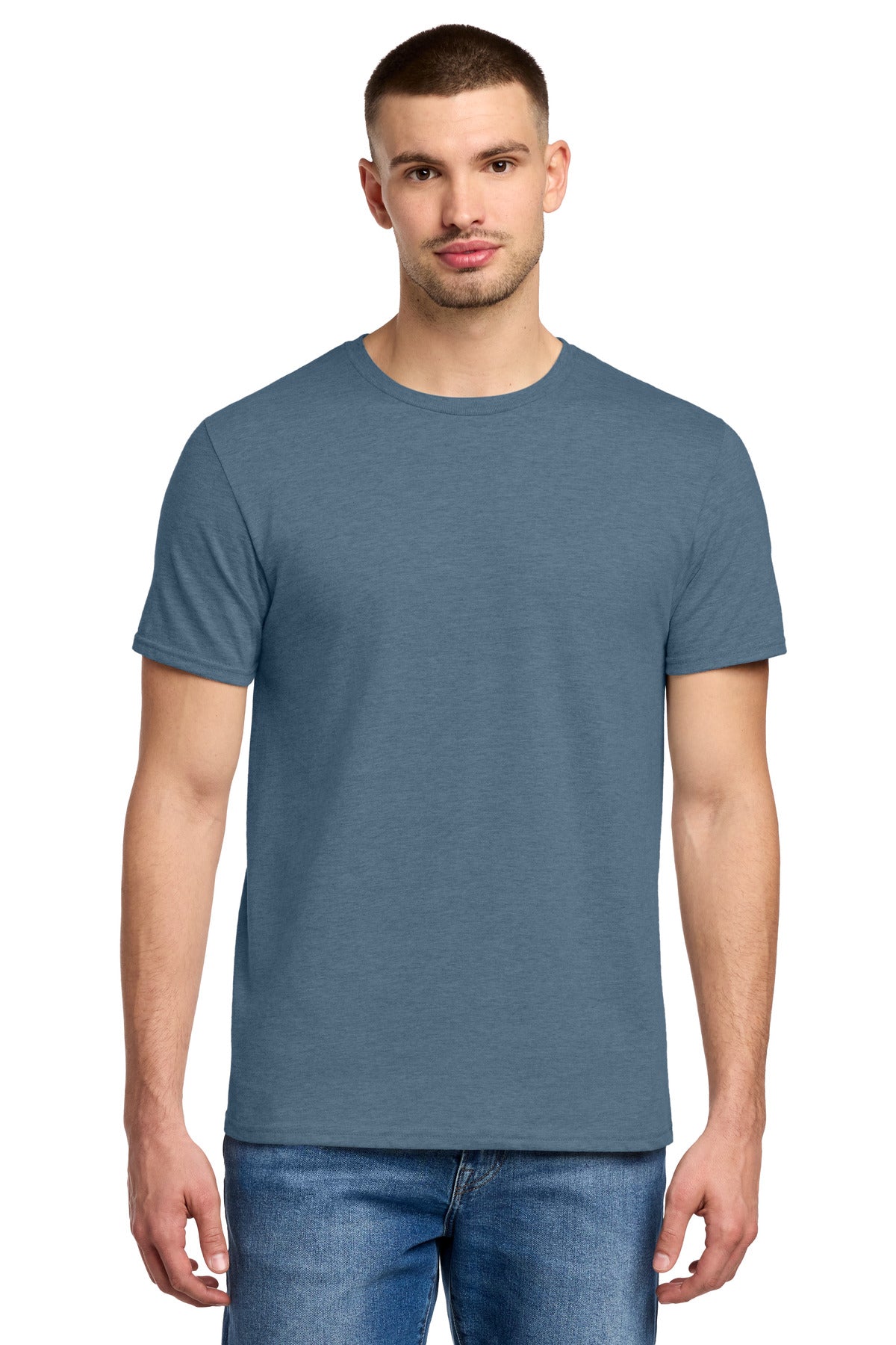 Custom logo Jerzees® Premium Blend Ring Spun T-Shirt 560M in Denim Heather