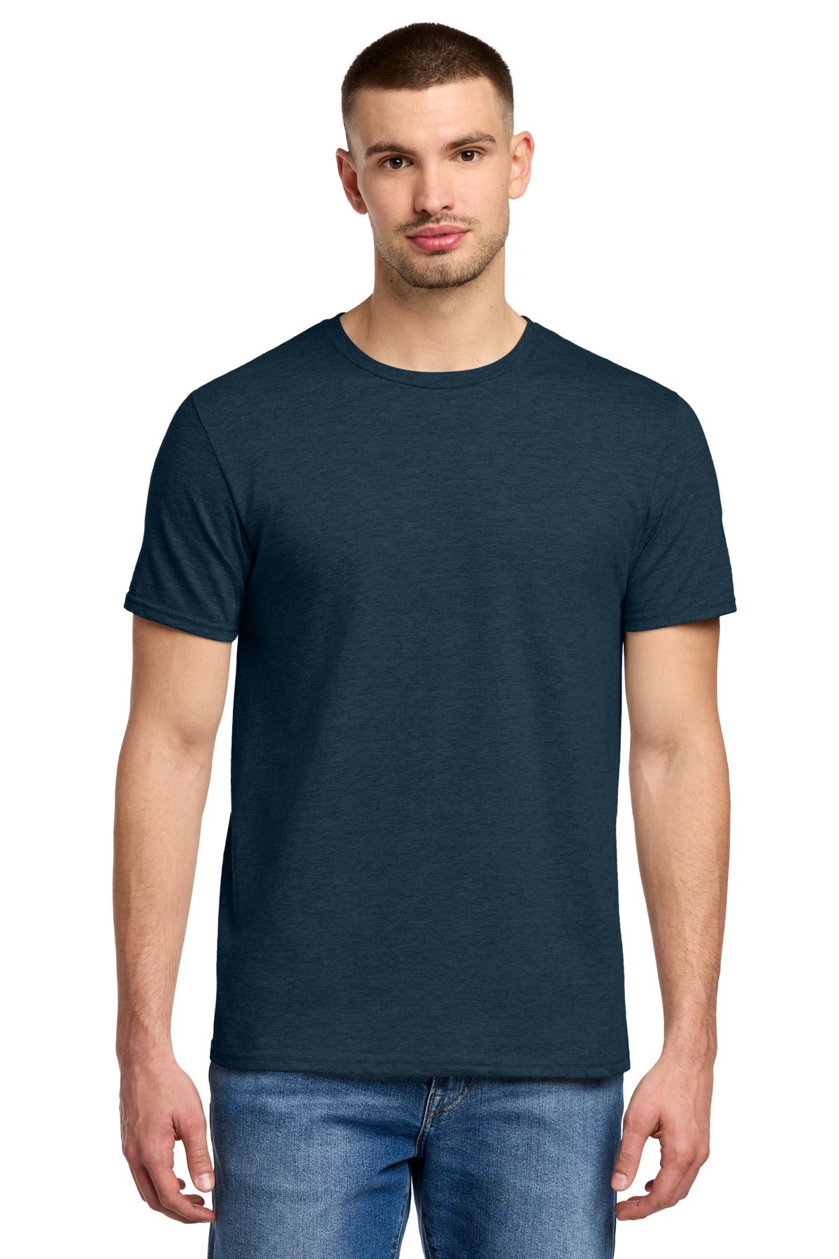 Custom logo Jerzees® Premium Blend Ring Spun T-Shirt 560M in Indigo Heather