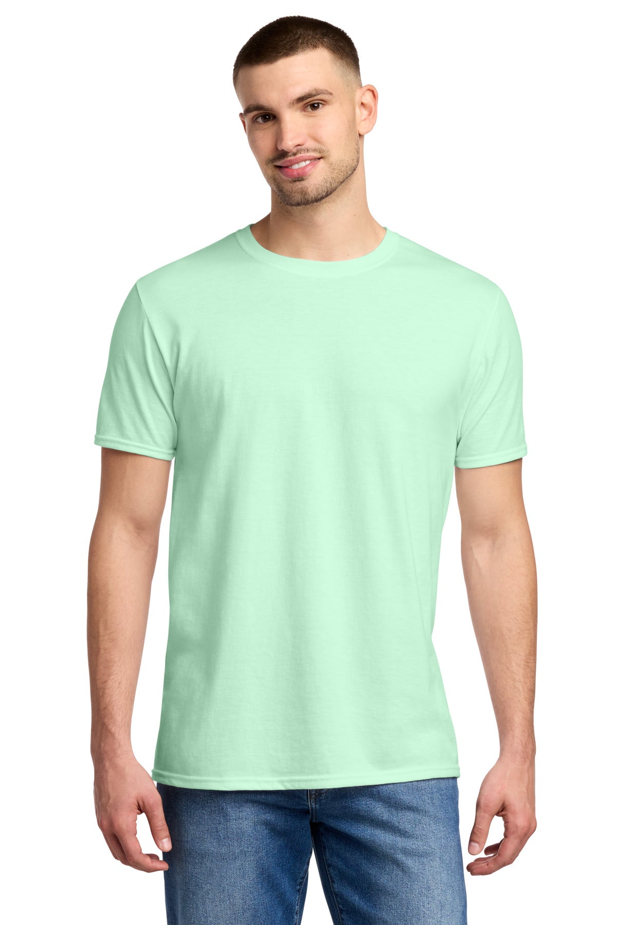Custom logo Jerzees® Premium Blend Ring Spun T-Shirt 560M in Mint To Be