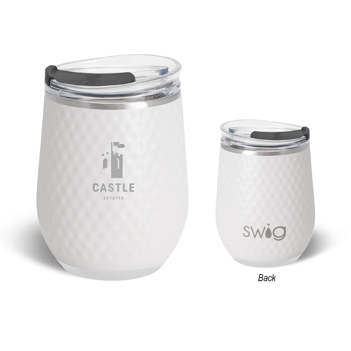 12 Oz. Swig Life™ Golf Ball Stainless Steel Stemless Wine Tumbler