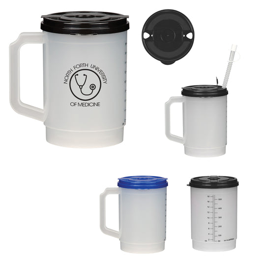 Custom logo 20 Oz. Medical Tumbler With Measurements