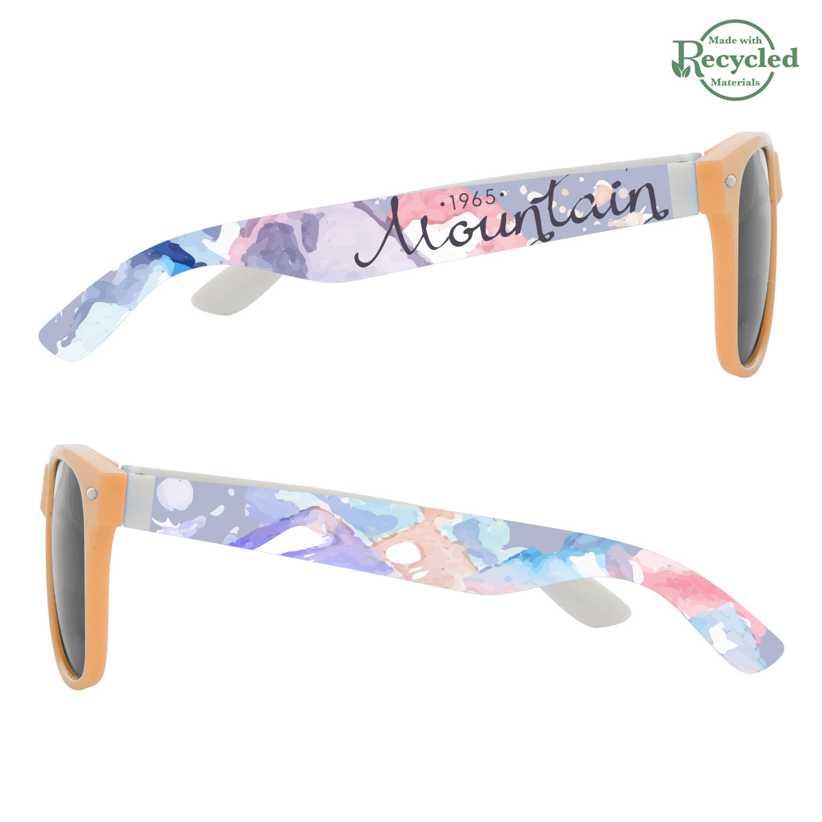 Full Color Colorblock Malibu Sunglasses