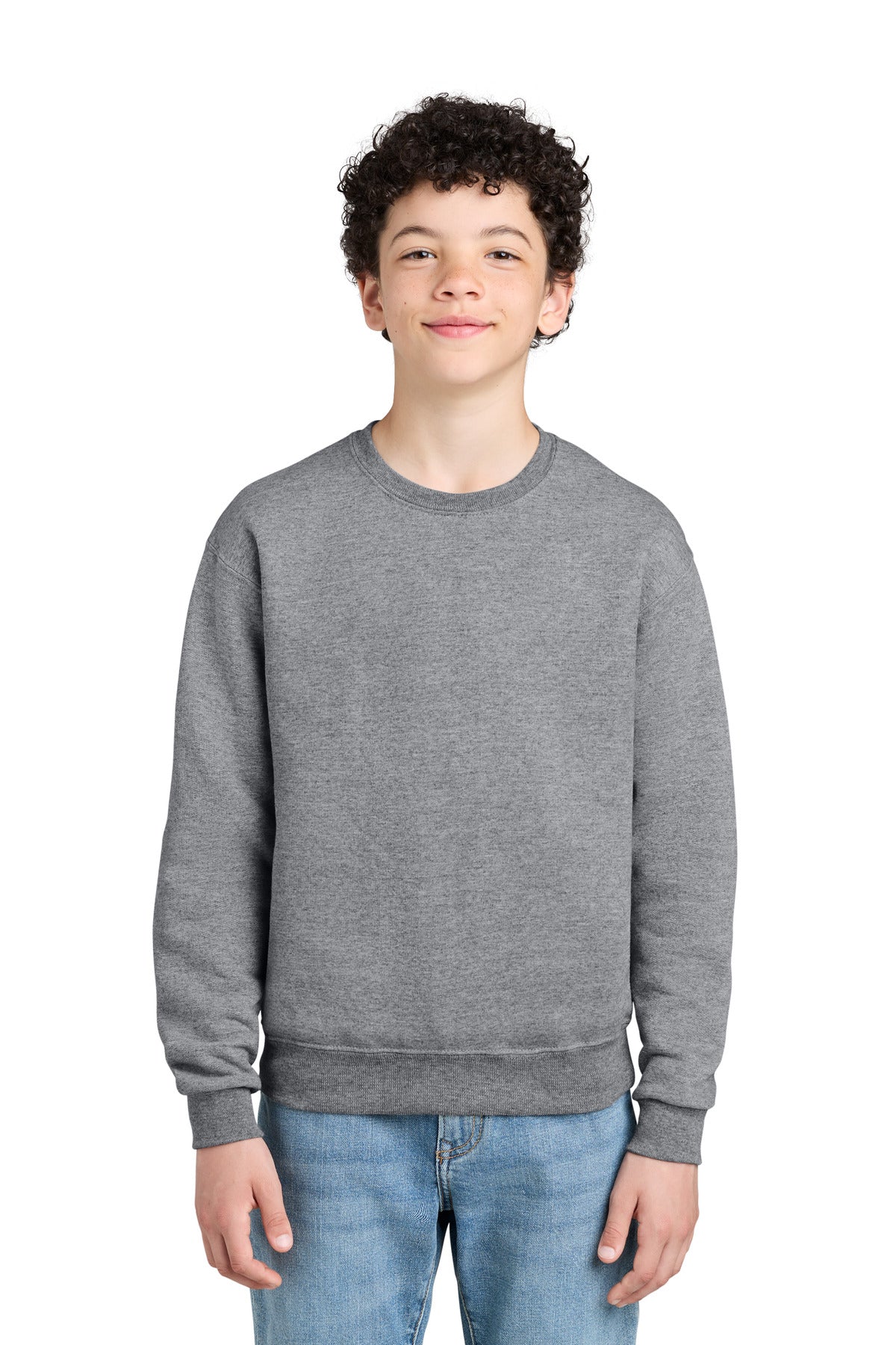 Custom logo Jerzees® - Youth NuBlend® Crewneck Sweatshirt.  562B in Oxford