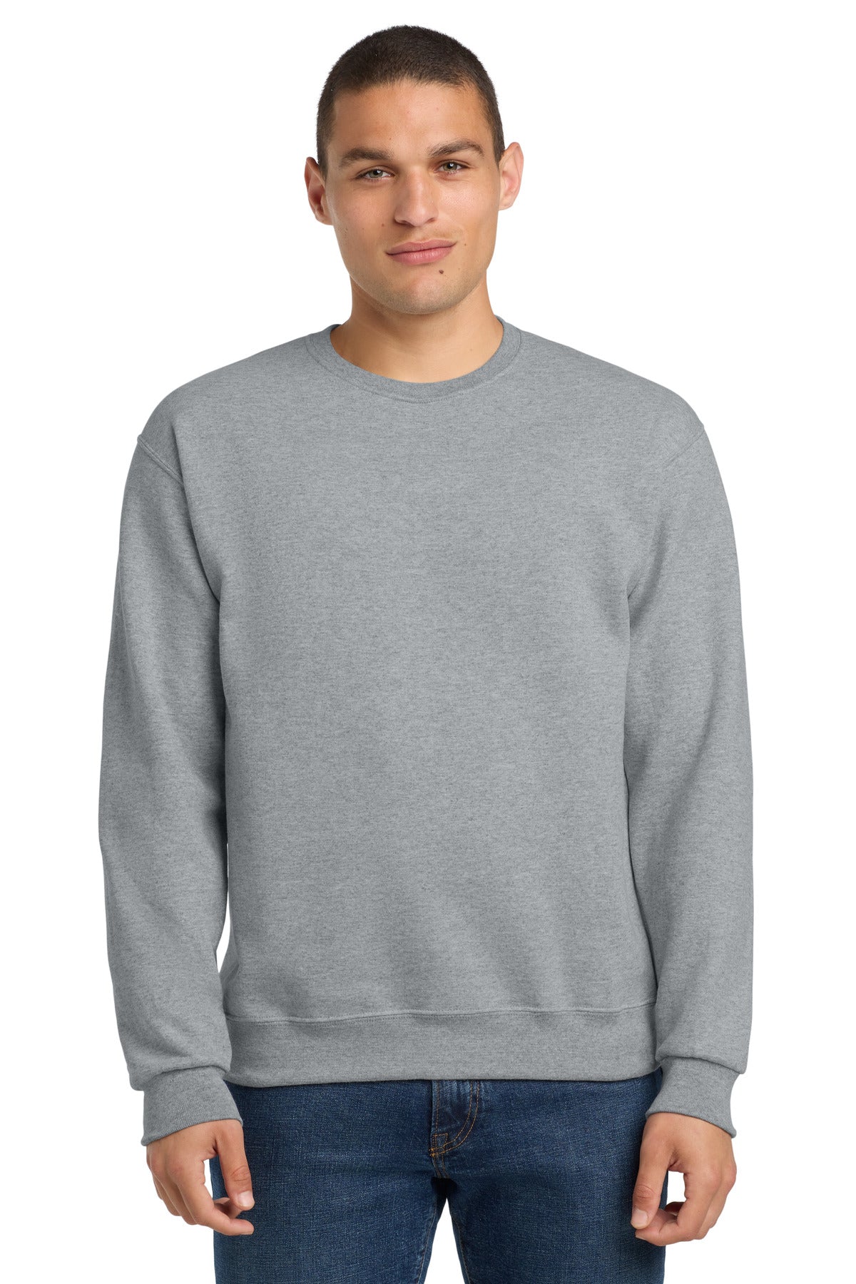 Custom logo Jerzees® - NuBlend® Crewneck Sweatshirt.  562M in Athletic Heather