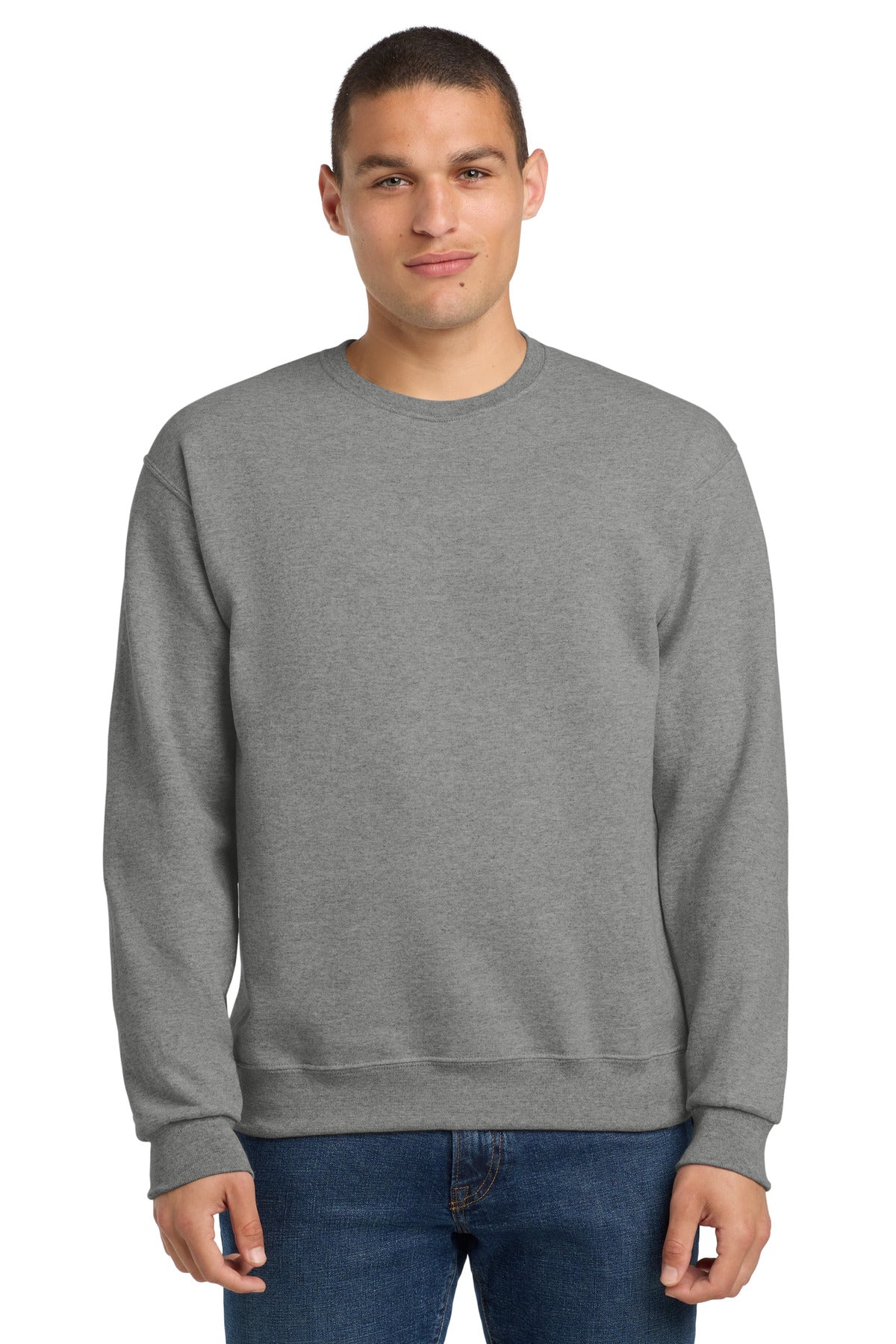 Custom logo Jerzees® - NuBlend® Crewneck Sweatshirt.  562M in Oxford