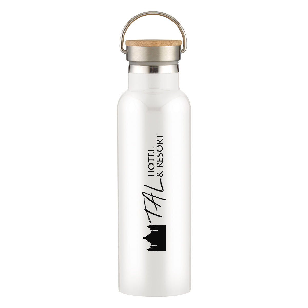 21 Oz. Tipton Recycled Stainless Steel Bottle With Bamboo Lid