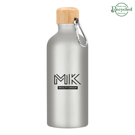 Custom logo 20 Oz. Aluminum Tundra Bike Bottle With Bamboo Lid