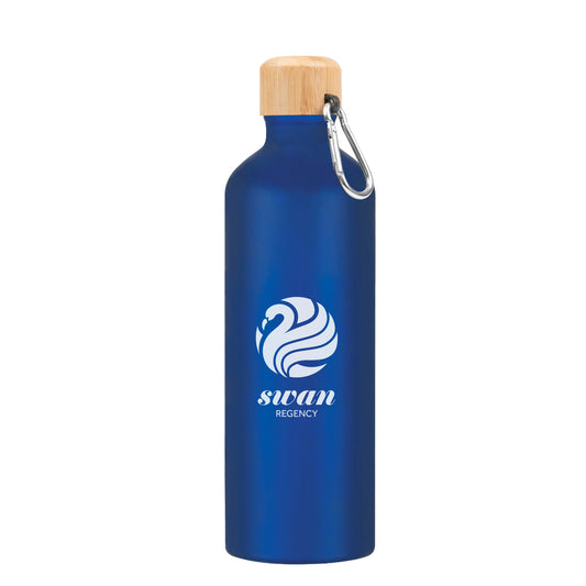 Custom logo 25 Oz. Aluminum Tundra Bike Bottle With Bamboo Lid