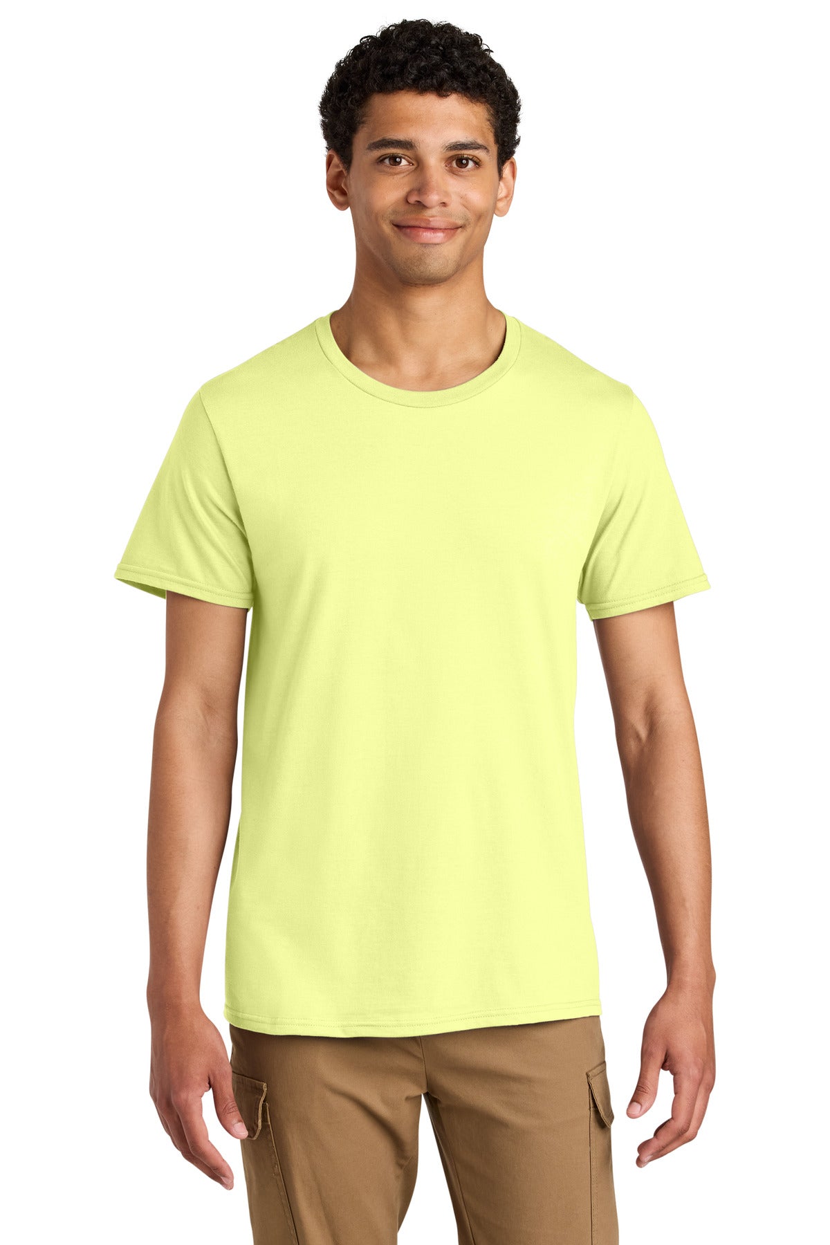 Custom logo Jerzees® Unisex Premium Combed Ring Spun Cotton Tee 570M in Celery Juice