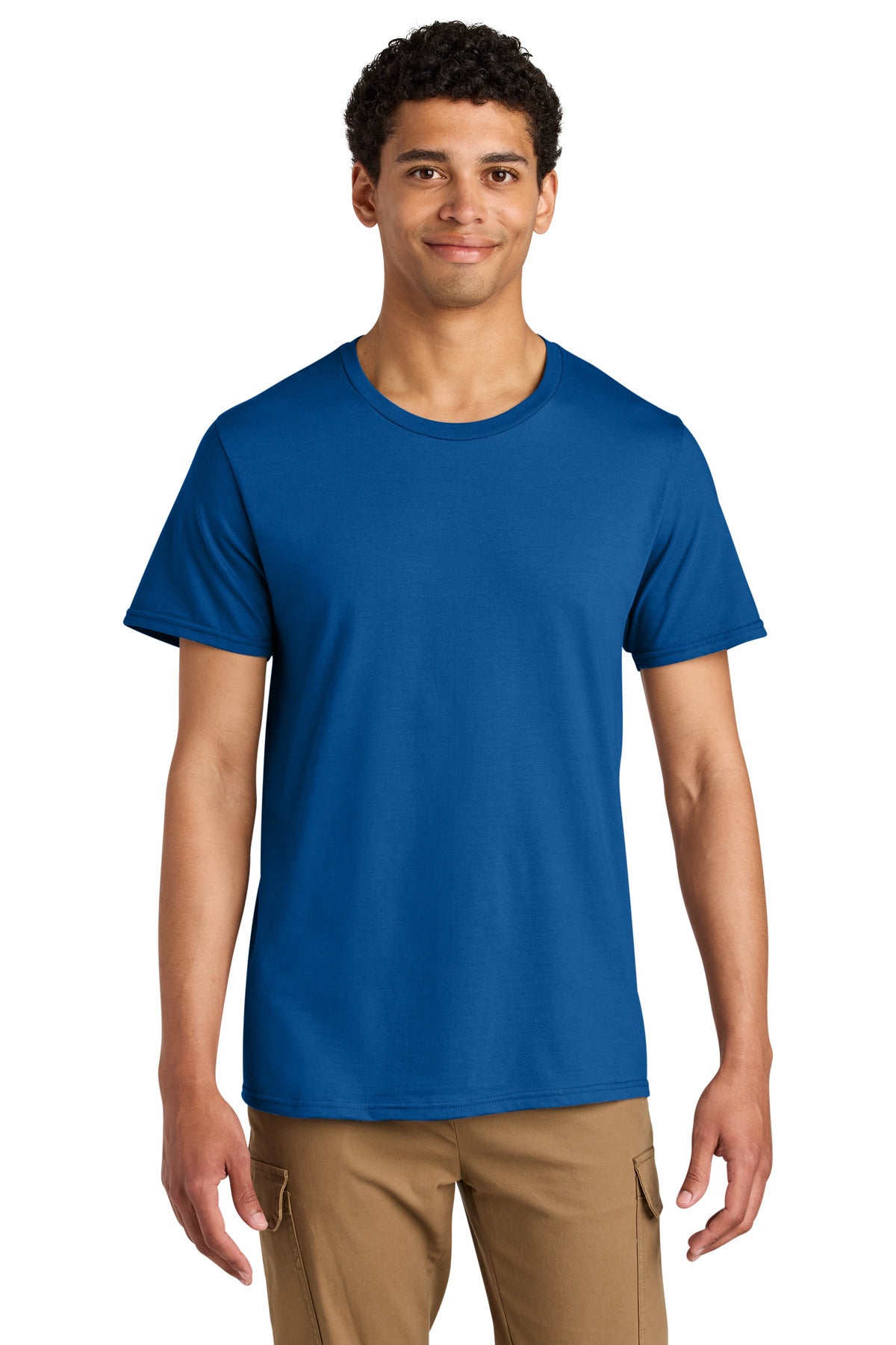 Custom logo Jerzees® Unisex Premium Combed Ring Spun Cotton Tee 570M in Royal