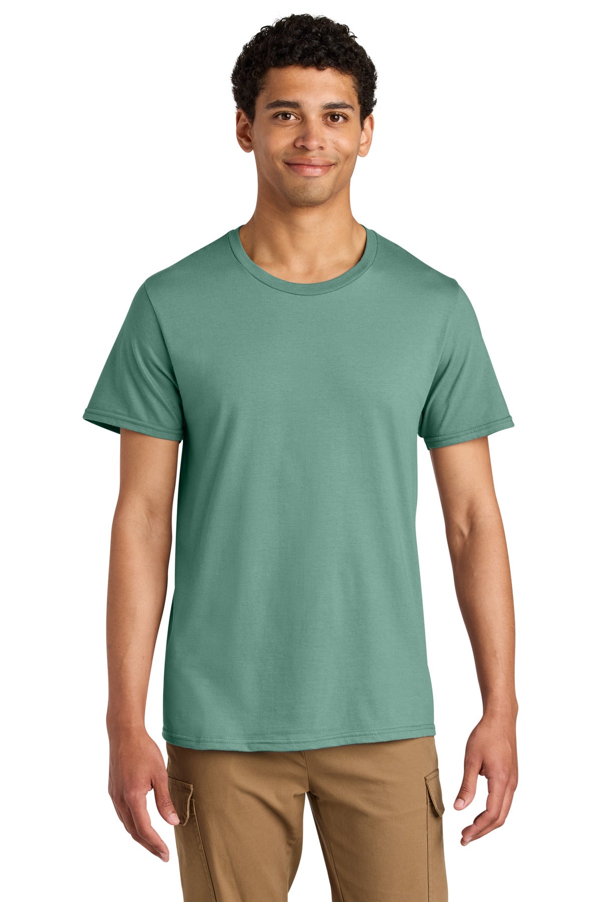 Custom logo Jerzees® Unisex Premium Combed Ring Spun Cotton Tee 570M in Sage
