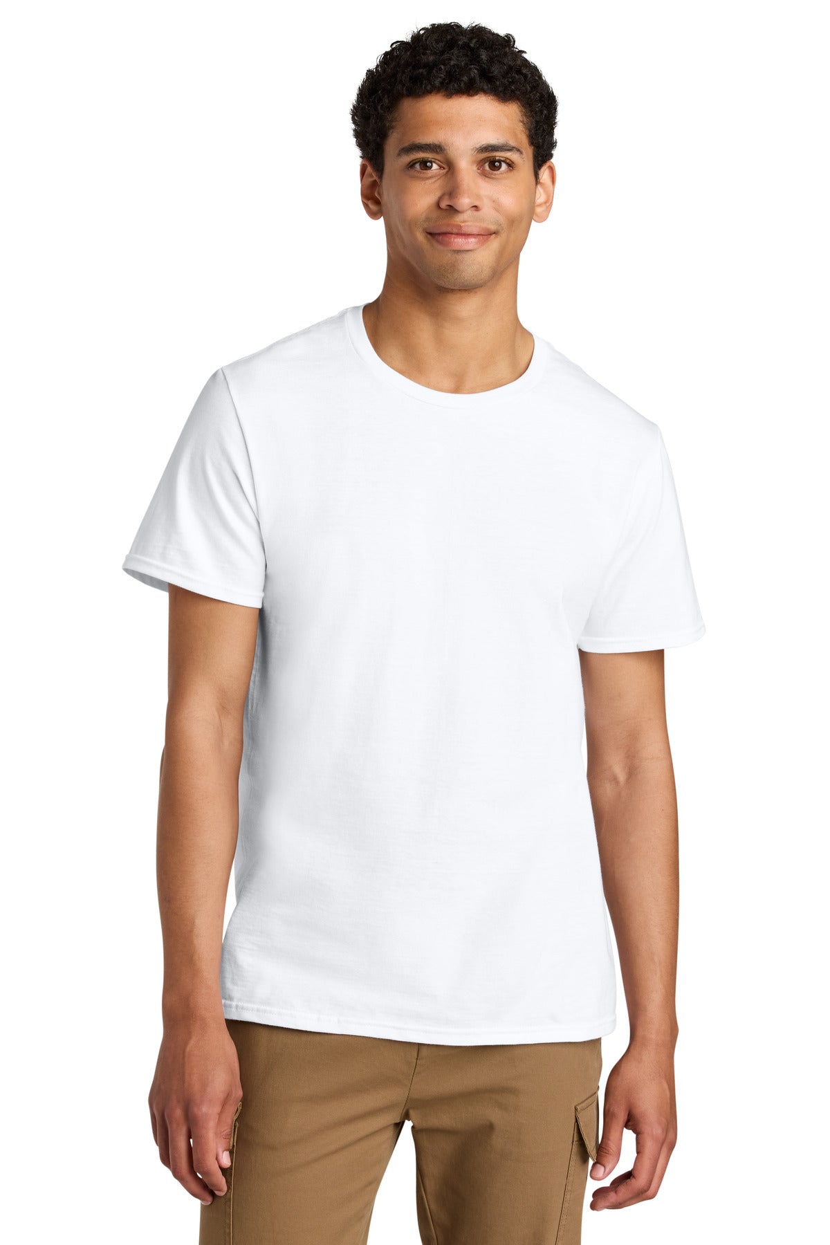 Custom logo Jerzees® Unisex Premium Combed Ring Spun Cotton Tee 570M in White
