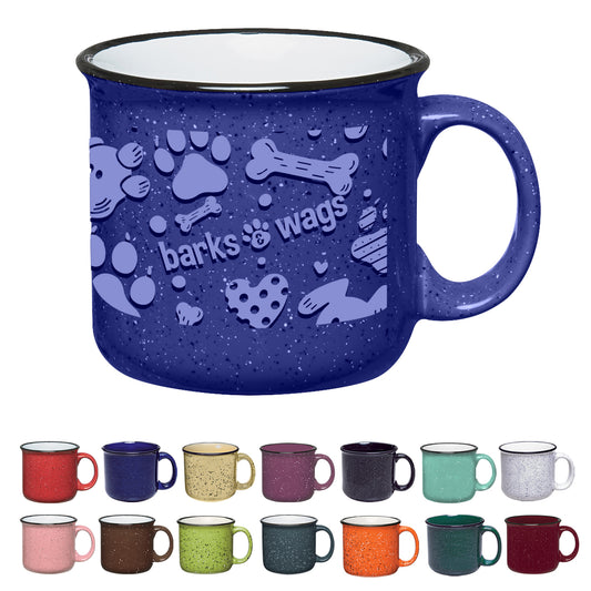 Custom logo 15 Oz. Full Color Campfire Mug