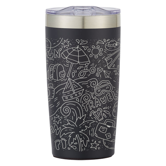 Custom logo 20 Oz. Full Laser Two-Tone Himalayan Recycled Tumbler