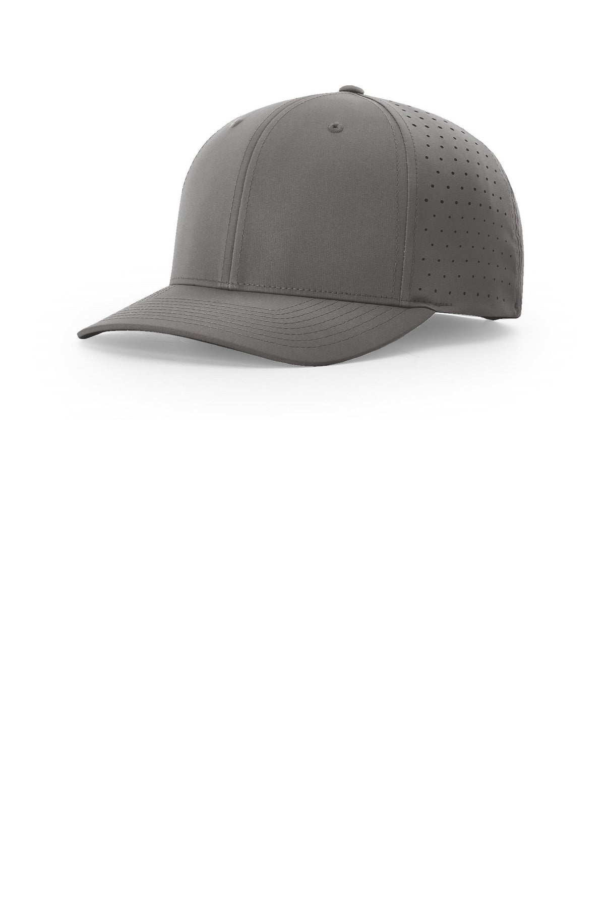 Custom logo Richardson Laser Perf R-Flex Snapback 632 in Charcoal