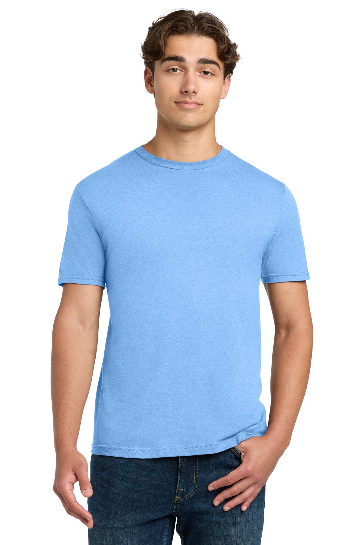 Custom logo Gildan Softstyle® T-Shirt. 64000 in Carolina Blue