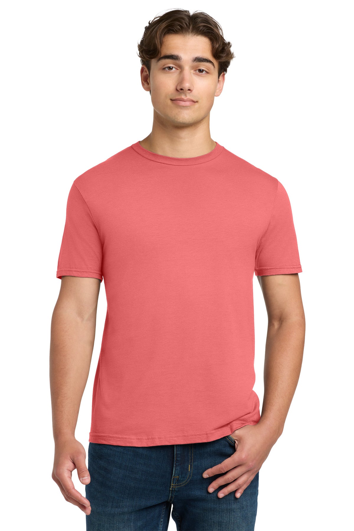 Custom logo Gildan Softstyle® T-Shirt. 64000 in Coral Silk
