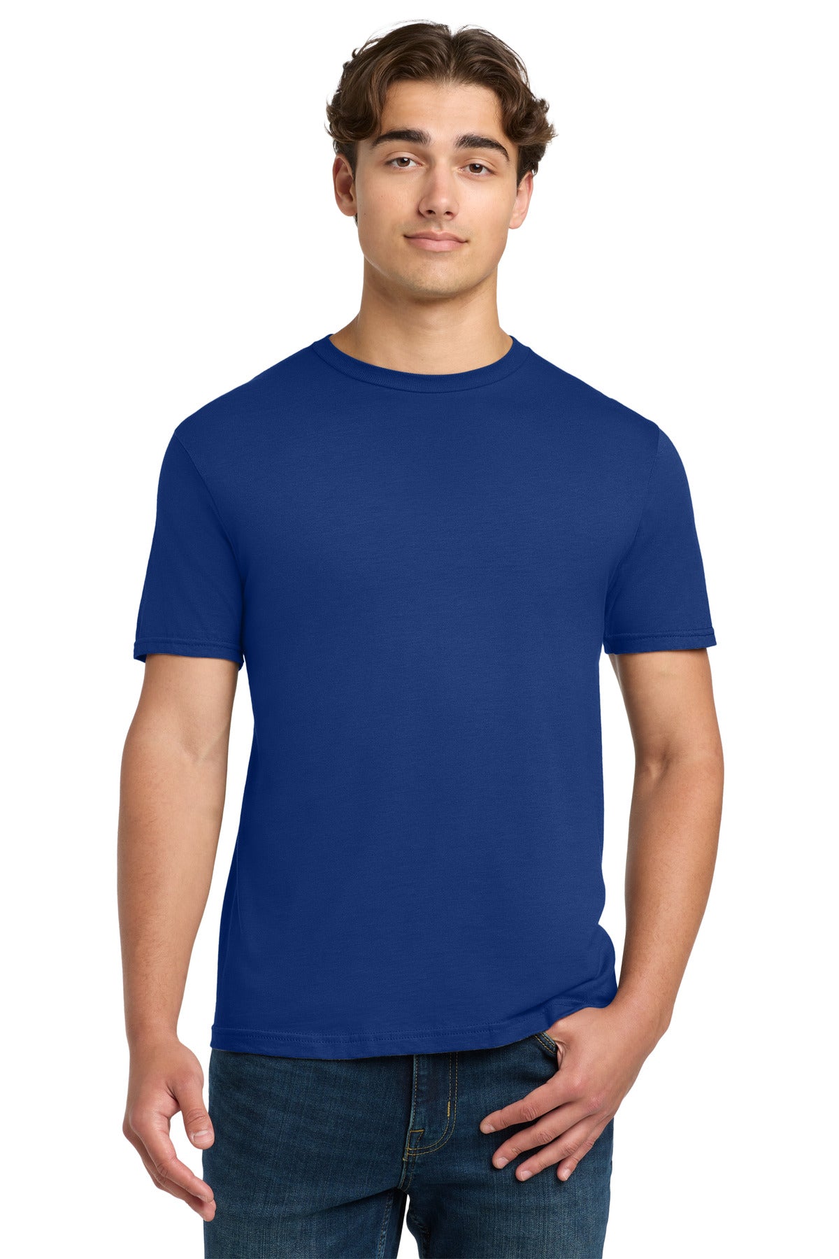 Custom logo Gildan Softstyle® T-Shirt. 64000 in Fan Deep Royal