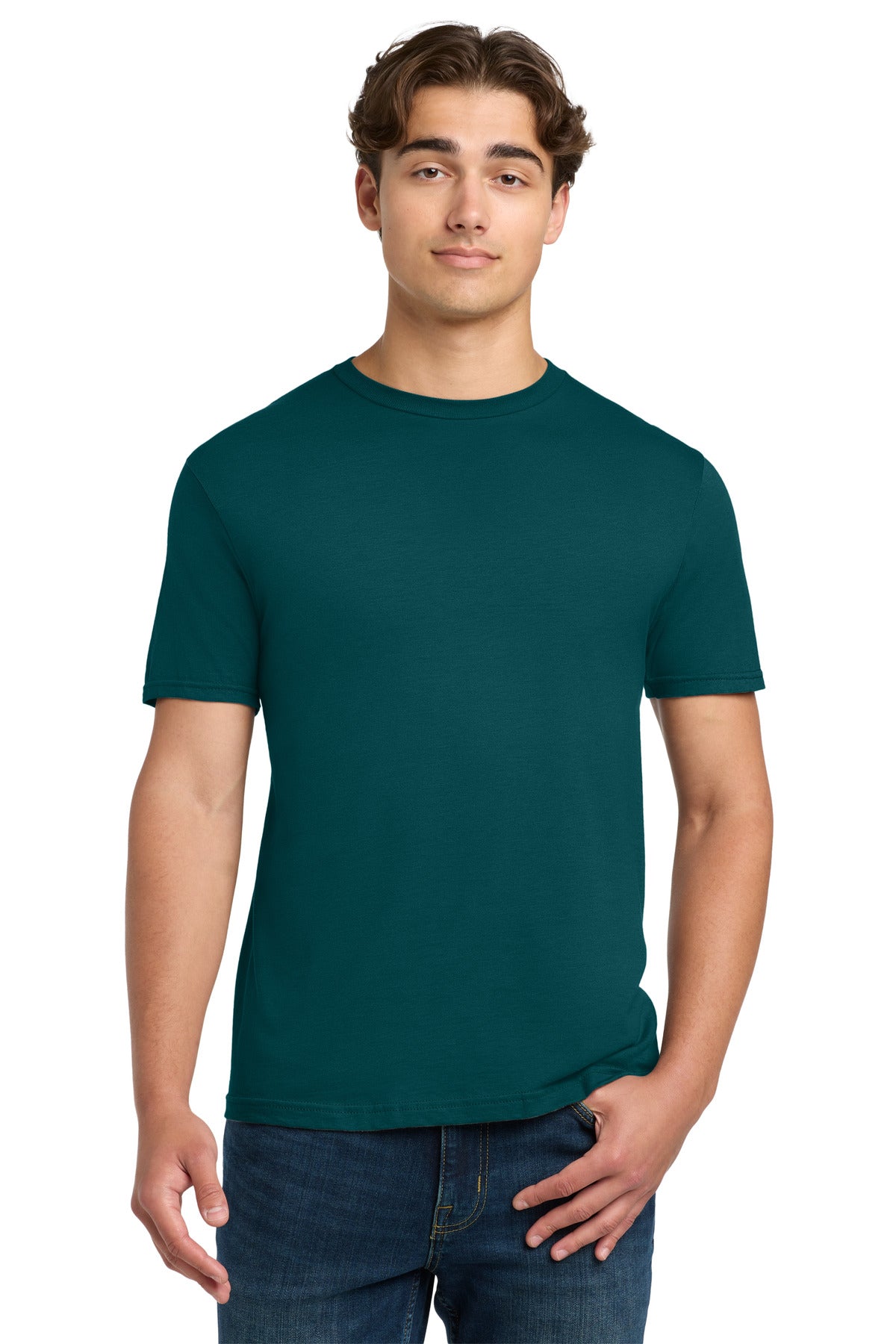 Custom logo Gildan Softstyle® T-Shirt. 64000 in Fan Marine Green