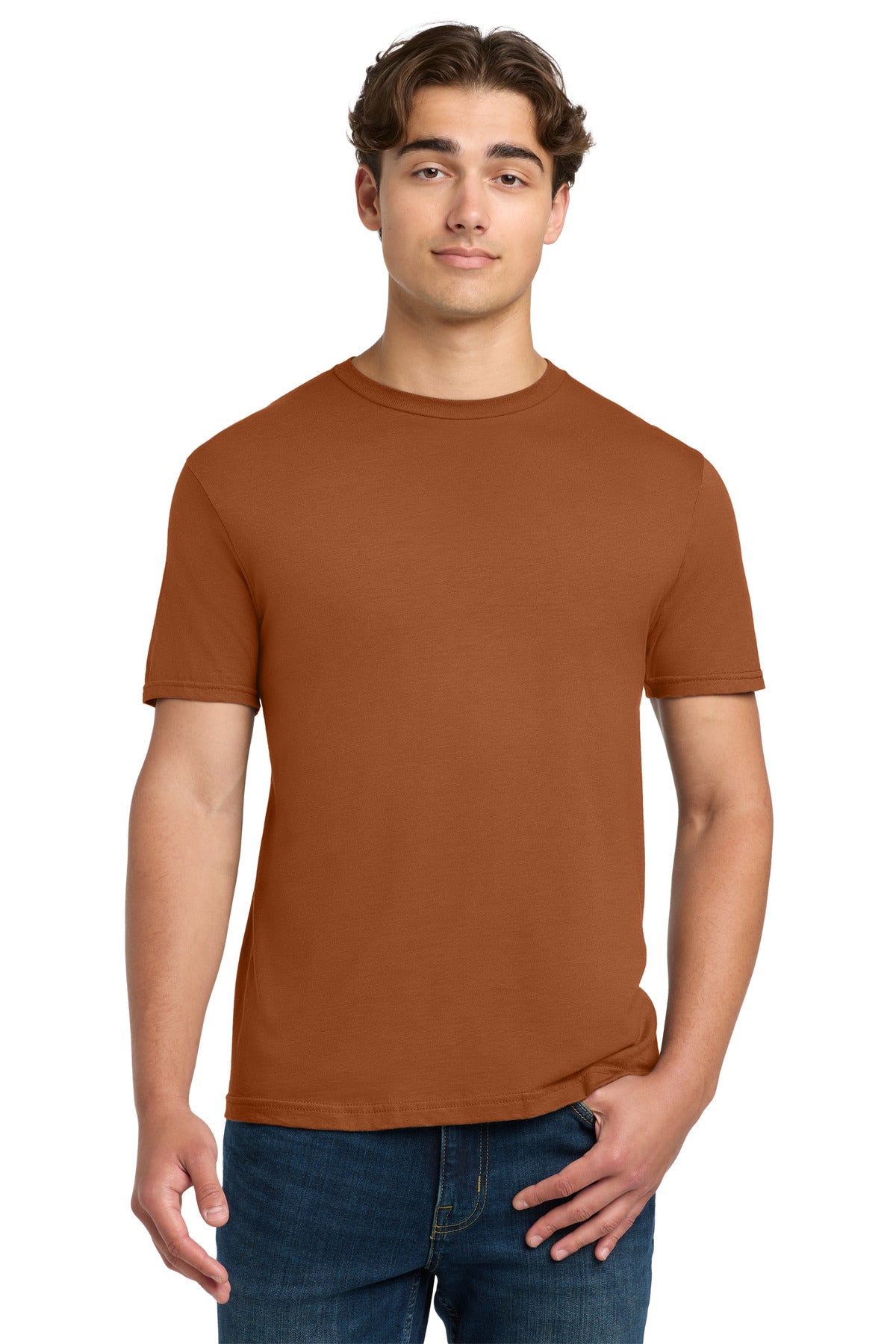 Custom logo Gildan Softstyle® T-Shirt. 64000 in Fan T. Orange