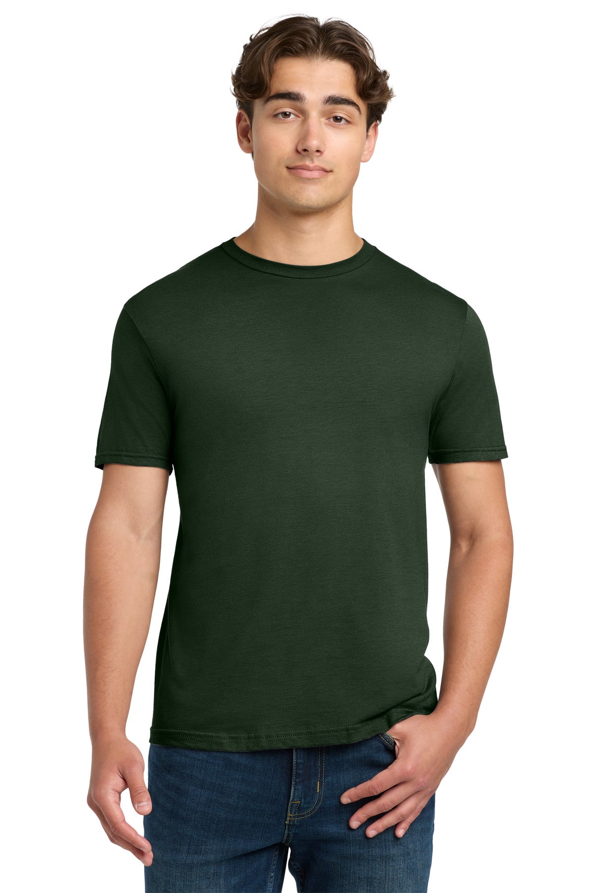 Custom logo Gildan Softstyle® T-Shirt. 64000 in Forest Green