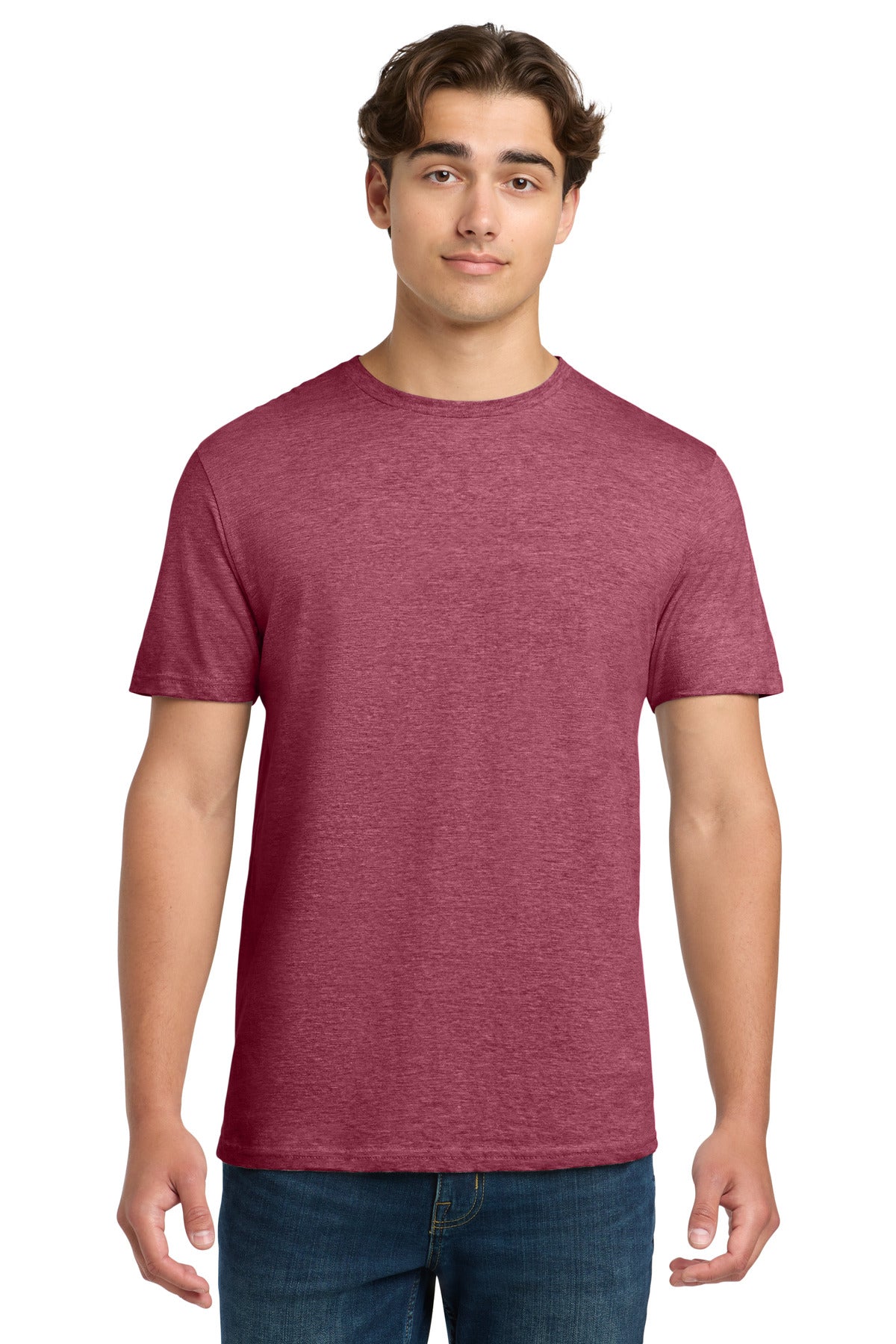 Custom logo Gildan Softstyle® T-Shirt. 64000 in Heather Cardinal