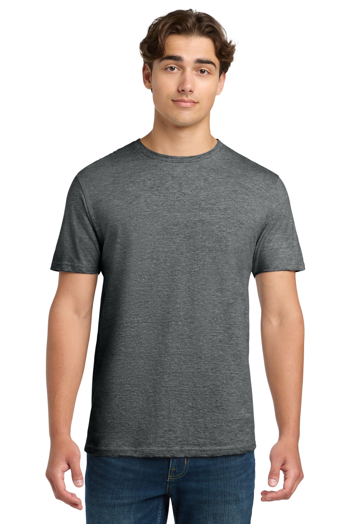 Custom logo Gildan Softstyle® T-Shirt. 64000 in Heather Dark Grey