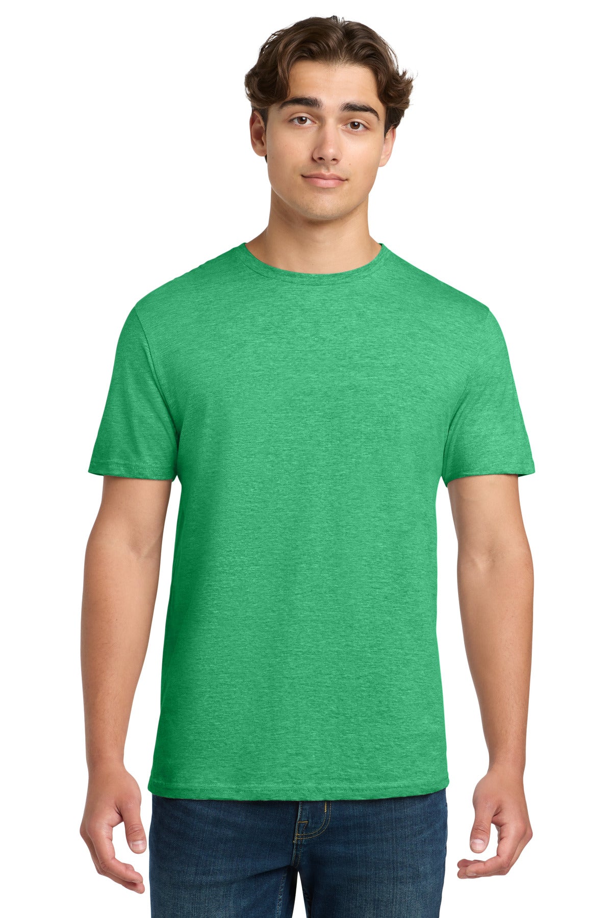 Custom logo Gildan Softstyle® T-Shirt. 64000 in Heather Irish Green