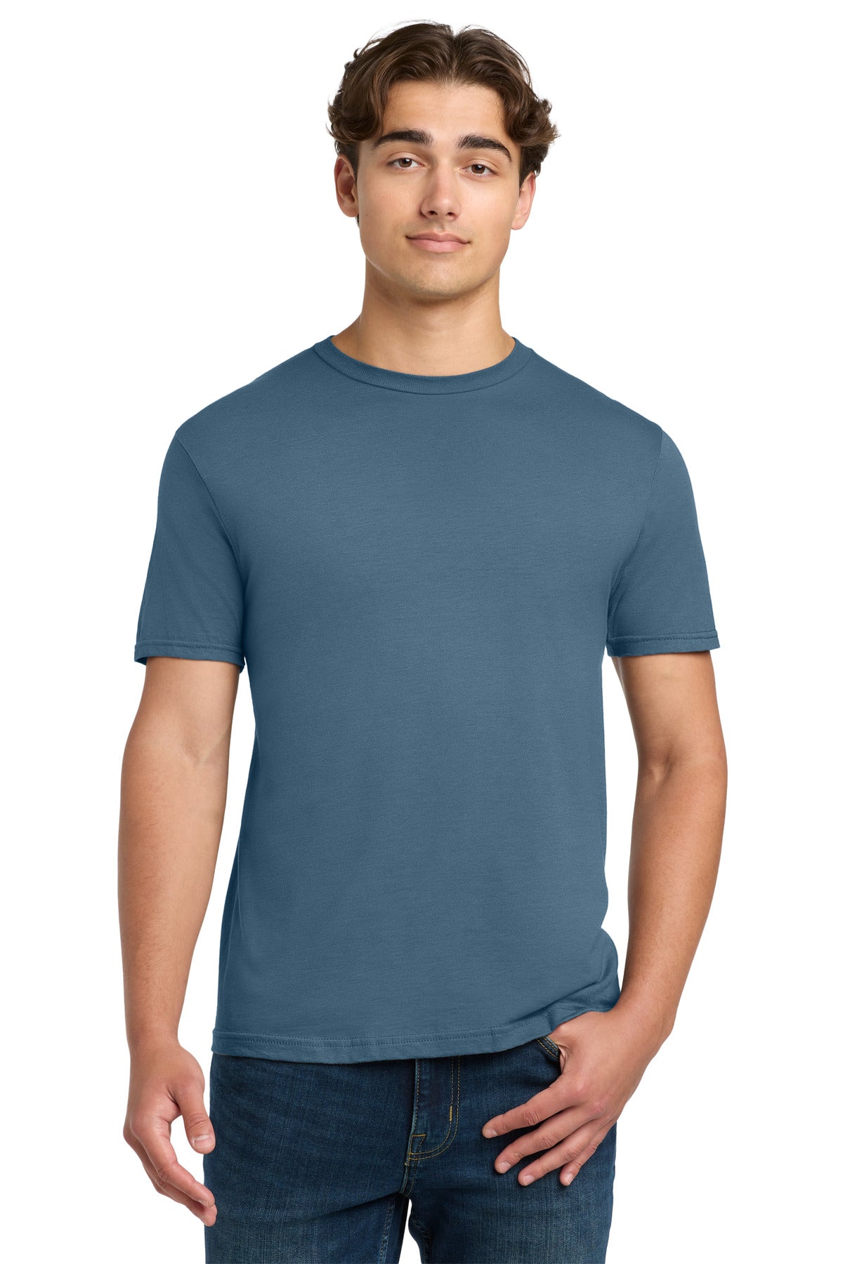 Custom logo Gildan Softstyle® T-Shirt. 64000 in Indigo Blue