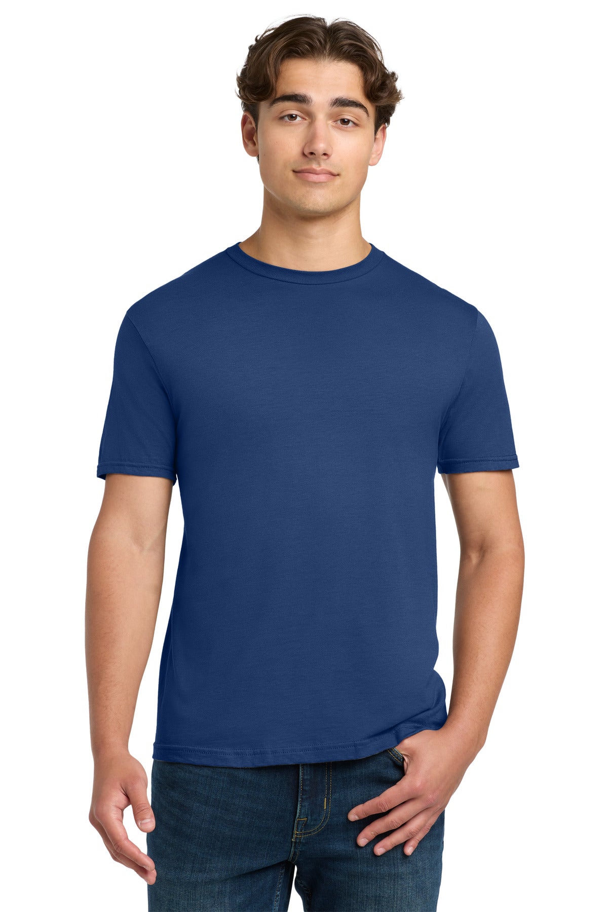 Custom logo Gildan Softstyle® T-Shirt. 64000 in Metro Blue