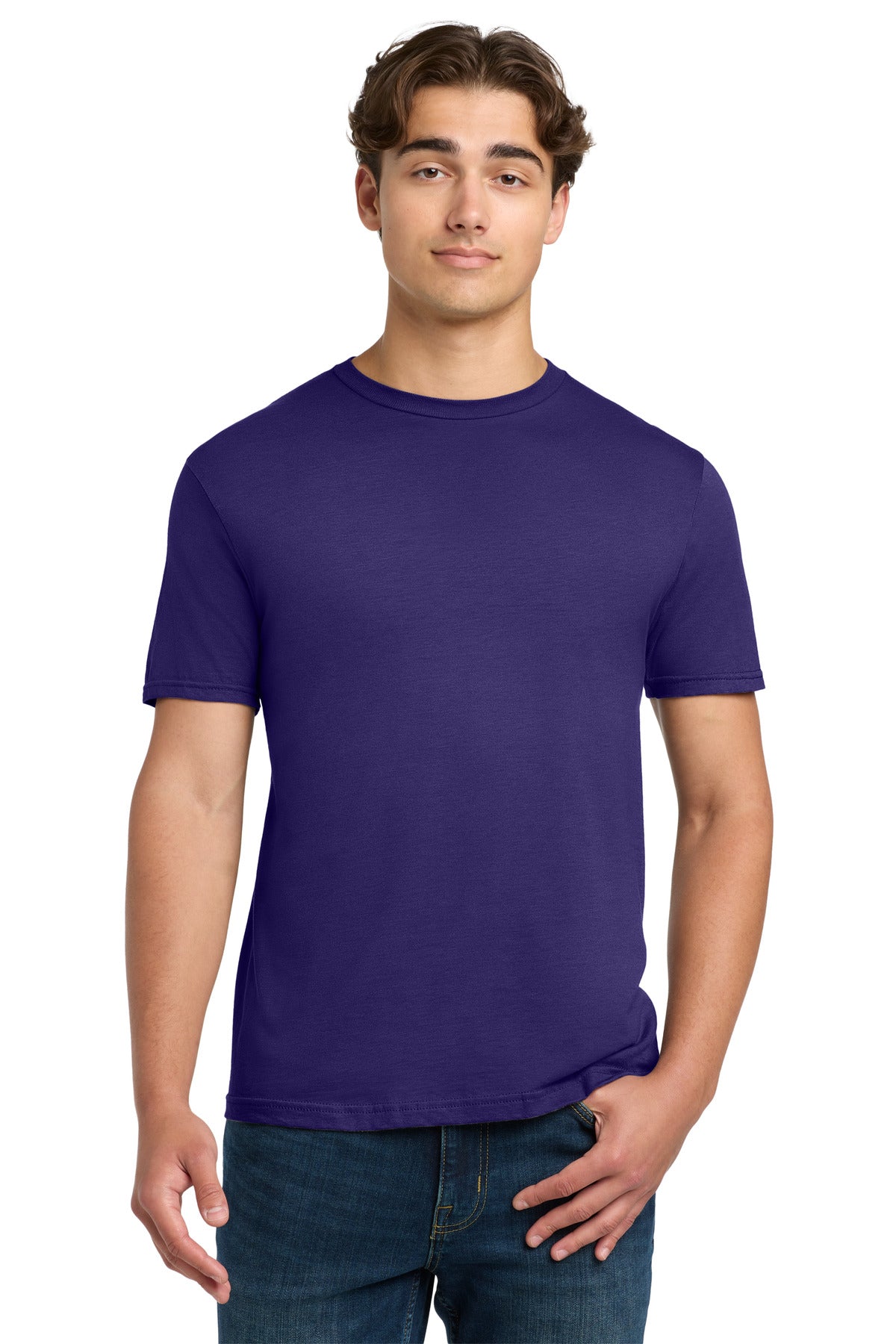 Custom logo Gildan Softstyle® T-Shirt. 64000 in Purple
