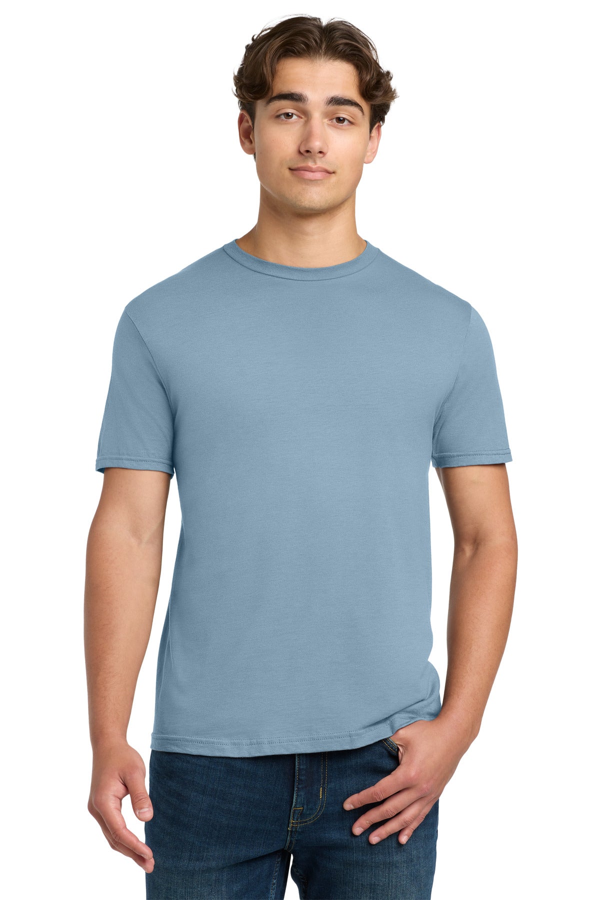 Custom logo Gildan Softstyle® T-Shirt. 64000 in Stone Blue