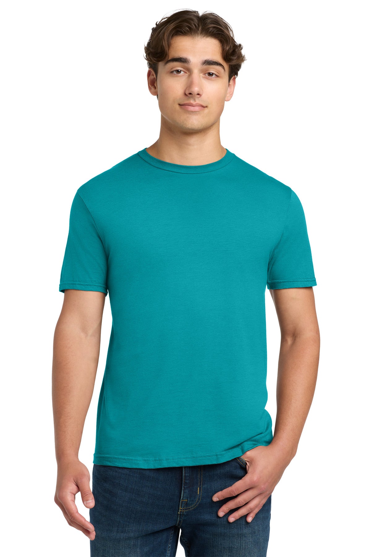 Custom logo Gildan Softstyle® T-Shirt. 64000 in Tropical Blue