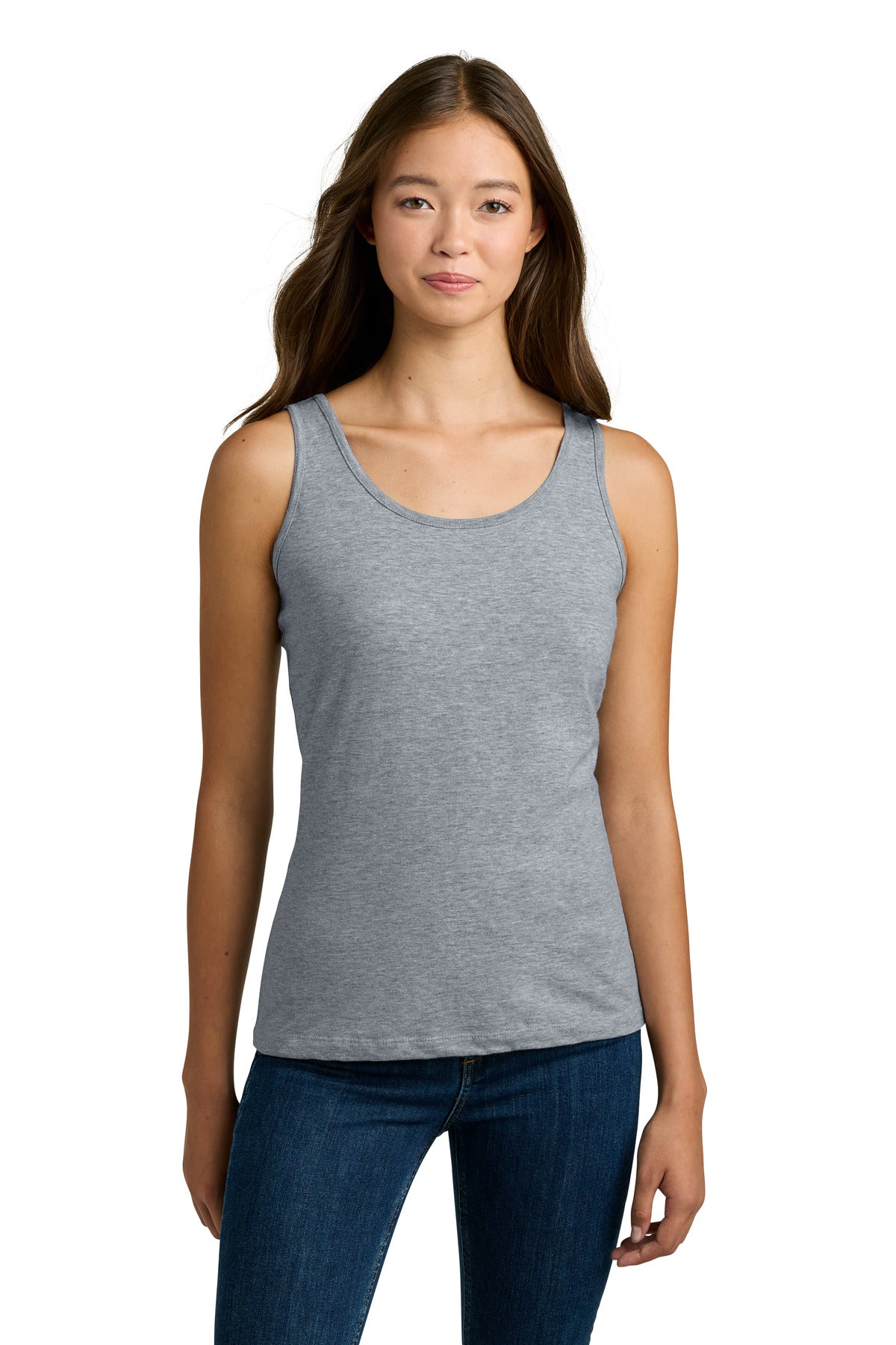 Custom logo Gildan Softstyle® Junior Fit Tank Top. 64200L in Sport Grey