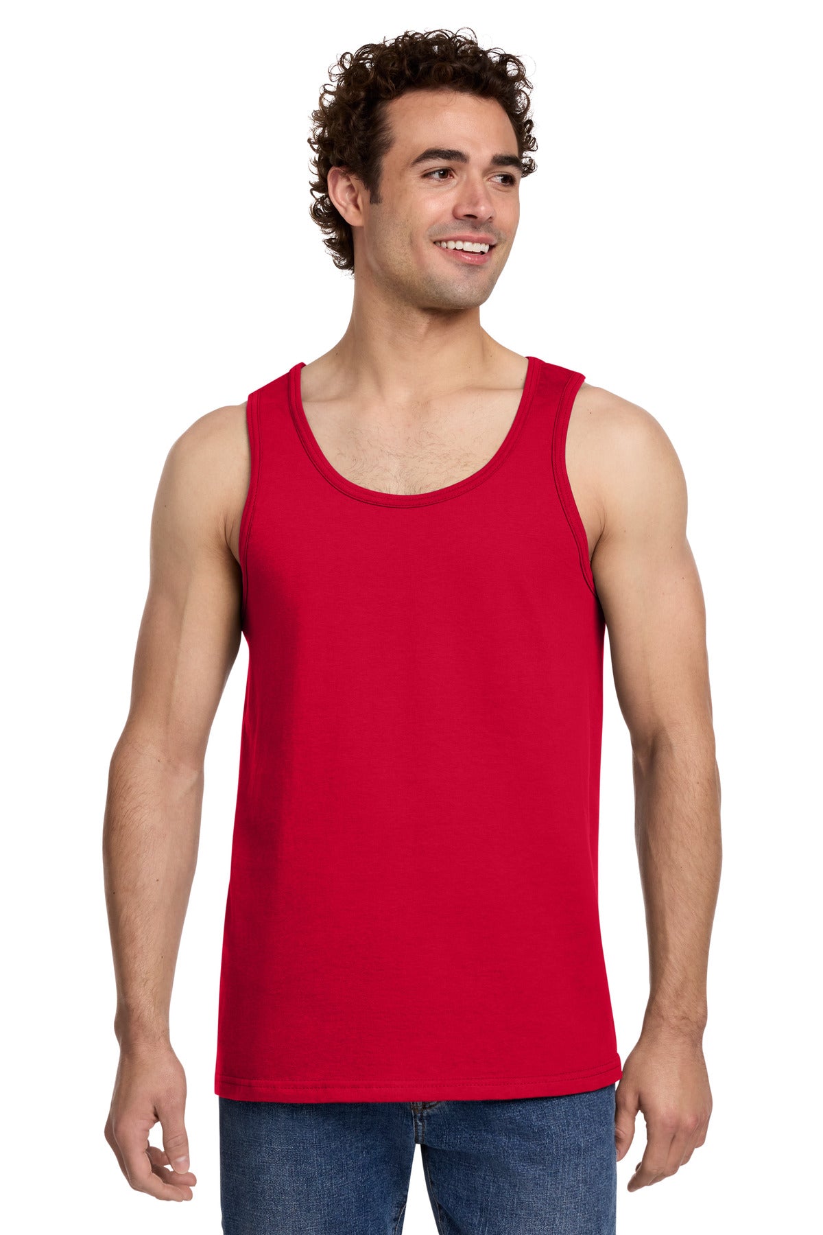 Custom logo Gildan® Softstyle® Tank Top 64200 in Red