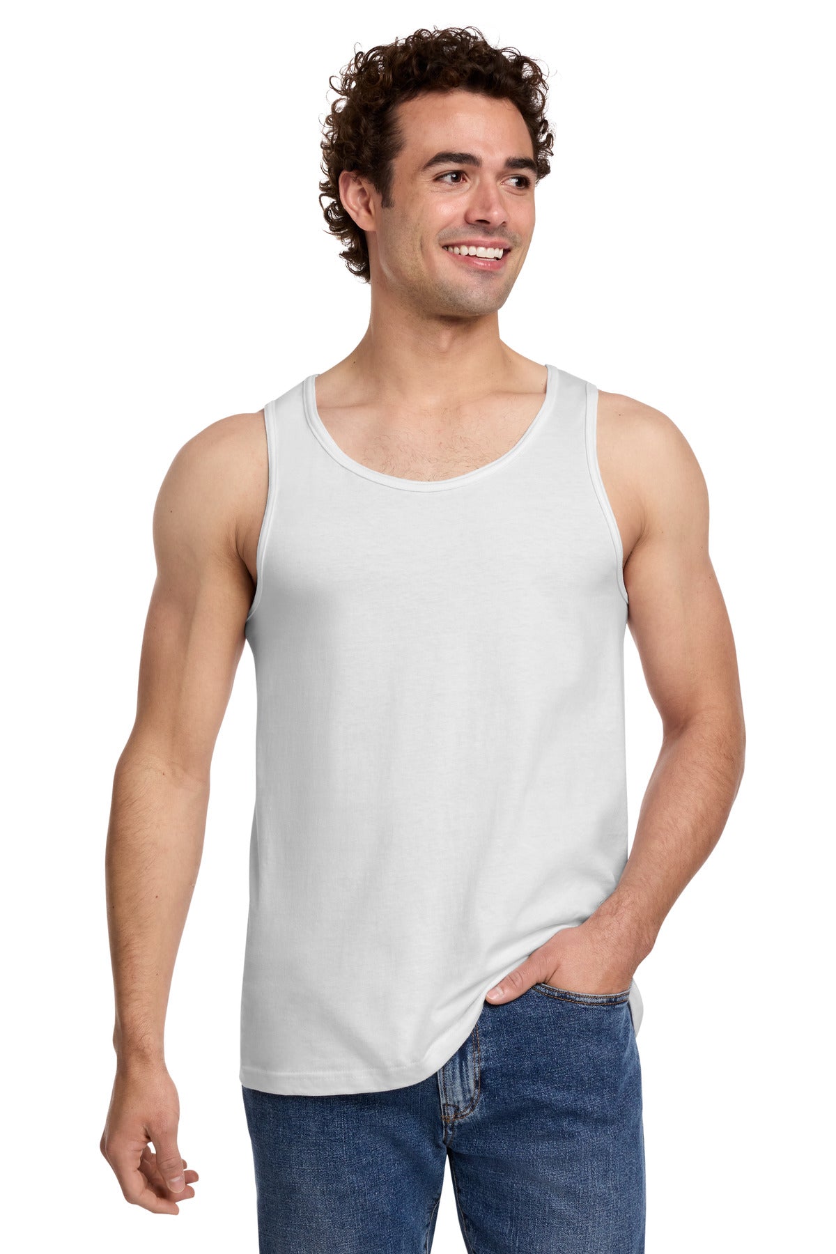 Custom logo Gildan® Softstyle® Tank Top 64200 in White