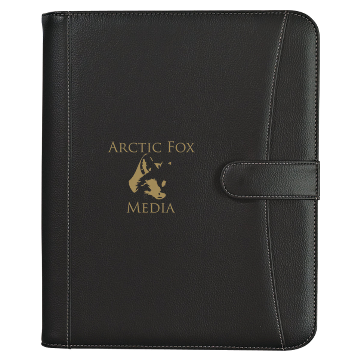 Custom logo Pebble Grain Zippered Portfolio With Calculator